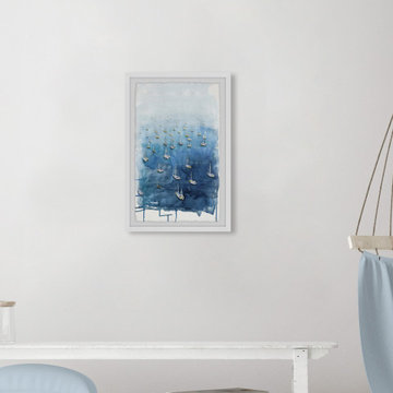 "Yacht Getaways" Framed Painting Print