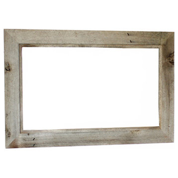 Western Rustic Mirror Reclaimed Barn Wood 202 Frame, 30x36