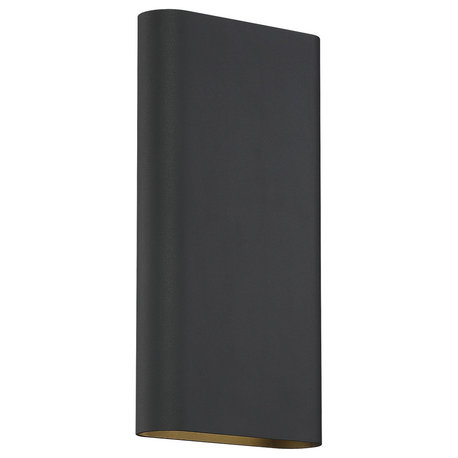 Lux, Bi-Directional Tall Wall Sconce, Black