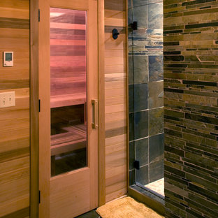 カンザスシティのトラディショナルスタイルのおしゃれなホームジムの写真