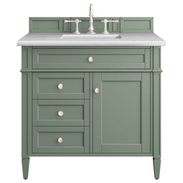 Brittany 36" Single Vanity, Smokey Celadon