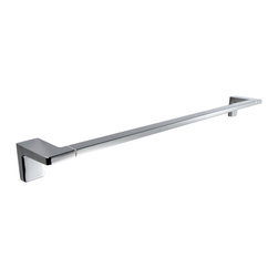 Nicole Polished chrome small towel bar 13.4". Hand towel holder - Towel Bars