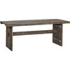 FARRELL Console Stainless Steel Frame White Pine Top