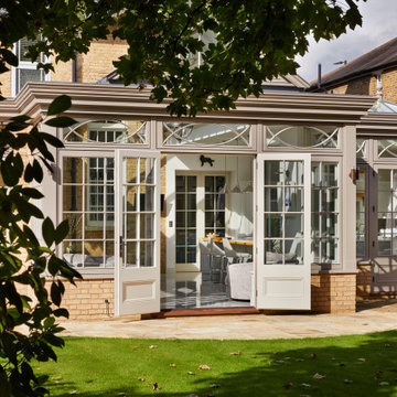 Suburban Family Home Rejuvenated By The Addition Of A Modern Orangery