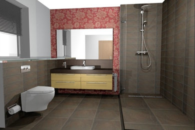 Modern bathroom in Manchester.