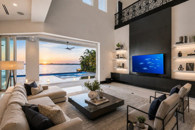 Example of a living room design in Miami