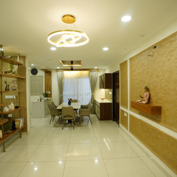 Luxury Dining area interiors in hyderabad