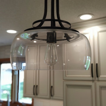Kitchen Major Remodel Geneseo, IL Koch Ivory Umber Highlights MSI Quartz