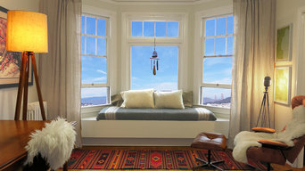 basic white daybed with storage hatches