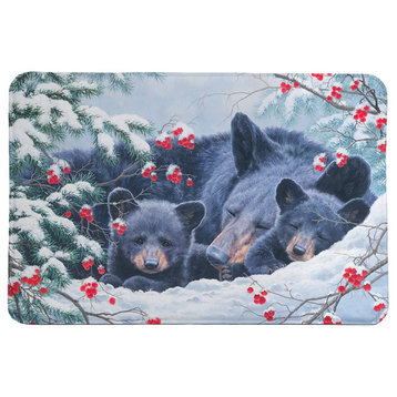Cold Cozy Bears Memory Foam Rug, 2'x3'
