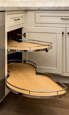 what to do with a dead corner space in the lower kitchen cabinet? TIA