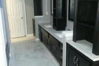 Black and White Marble Master Bath