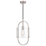 Innovations Lighting - Innovations Lighting 371-1P-SN-CL Pelham, 1 Light Mini Pendant Art Nouveau S - The Pelham 1 Light Mini Pendant is part of the BalPelham 1 Light Mini  Brushed Satin NickelUL: Suitable for damp locations Energy Star Qualified: n/a ADA Certified: n/a  *Number of Lights: 1-*Wattage:100w Incandescent bulb(s) *Bulb Included:No *Bulb Type:Incandescent *Finish Type:Brushed Satin Nickel