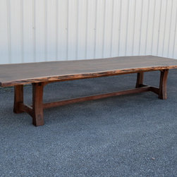 Curvy Backed Walnut Dining Chair - Dining Tables