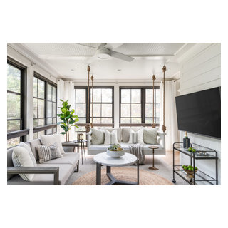 Peaceful sunroom - Transitional - Sunroom - Atlanta - by Rose & Lily ...
