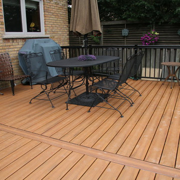 Some custom decks built by Hickory Dickory Decks using Armadillo decking.