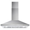 Cosmo 36 in. Wall Mount Range Hood, Ducted, Push Button, Permanent Filters