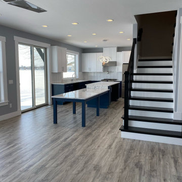 Navy Blue Shaker Cabinets