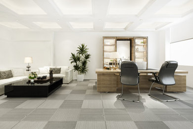 Inspiration for a modern home office remodel in Philadelphia