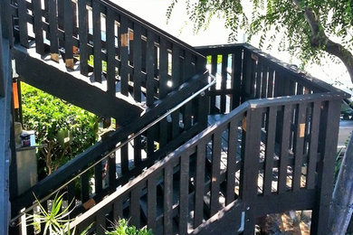 Exterior Switchback Staircase and Rail