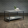 Sauder North Avenue Engineered Wood/Metal Coffee Table in Faux Concrete/Black