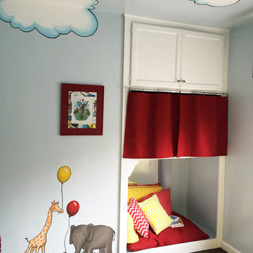 Animal Party Nursery Mural