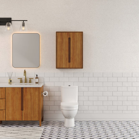Sequoia 24 In. W x 33 In. H x 8 In. D Bath Storage Wall Cabinet in Mangowood