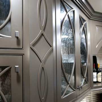 Lower Level Remodel with Bar, Kitchen and Wine Room