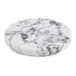 Marble - Round Coasters (Set of 4) - Decorative Plates