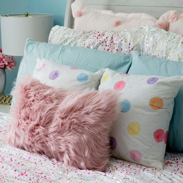 Little Girls Rainbow Bedroom