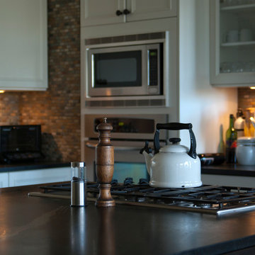 Soapstone Kitchen and Fireplace