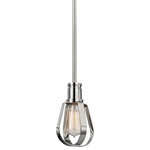 Hudson Valley Lighting - Hudson Valley 1080-PN, 1 Light Pendant - Using Machine Age lighting as a touchstone, our Red Hook family houses Edison-style bulbs in candle-cups with stepped lines of machined precision. With a tip of the hat toward industrial city kitchens, a flat-banded whisk takes the place of a diffuser, allowing you to really mix it up.