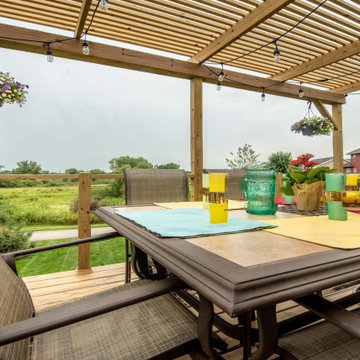 A Budget Friendly Pergola and Railing System