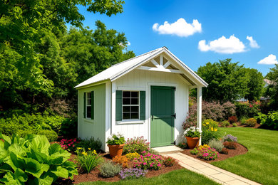 Inspiration for a detached studio / workshop shed remodel