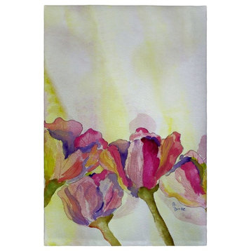 Tulips Guest Towel - Two Sets of Two (4 Total)