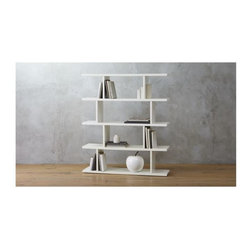 3.14 white bookcase | CB2 - Cable Management