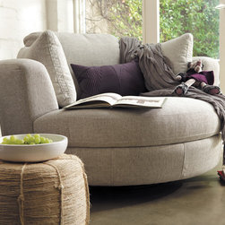 Snuggle&reg; Swivel Chair - Fabric - Furniture