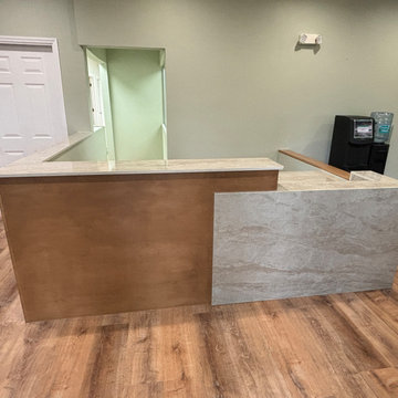 Real Wood Commercial Custom Cabinets and Workstations
