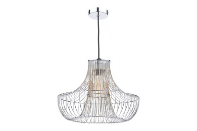 Bryce Wired Polished Chrome Easy Fit Pendant