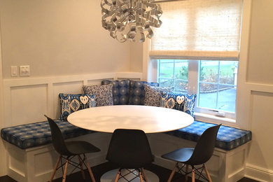 Transitional dining room photo in New York