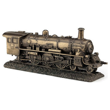 Train Steam Engine Statue by Veronese Design