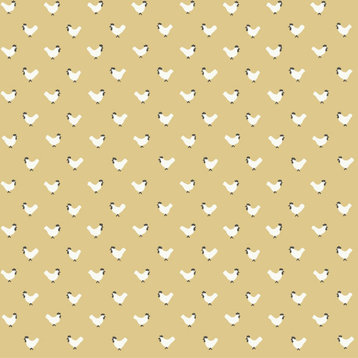 York Wallcoverings FH4074 Roost Wallpaper Yellow