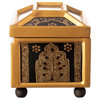 Novica Handmade Oriental Treasure Reverse Painted Glass Jewelry Box