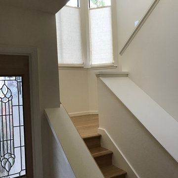 Inside mount Roman shades with continuous cords