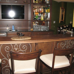 Trojan Bar Top Distressed Finish - Furniture