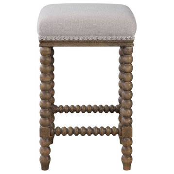 Uttermost Pryce 15 x 26" Wooden Counter Stool