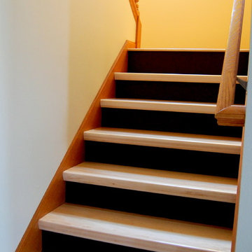 Contemporary Wood-look Porcelain Tile Installation - Verona, WI