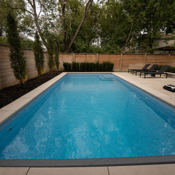Custom In-Ground Pool with Automatic Safety Cover