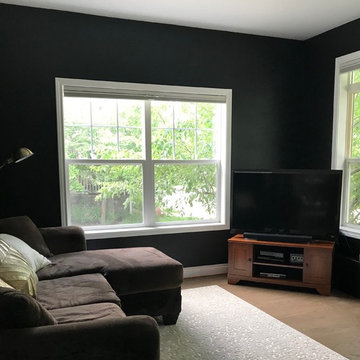 Office with Black paint