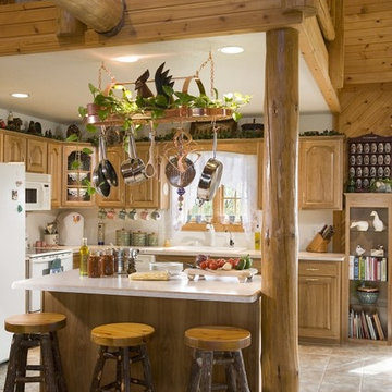 Log Home Kitchens